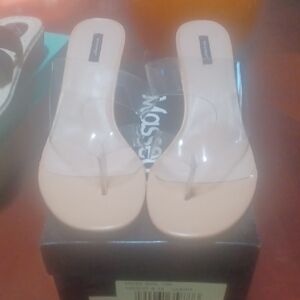 Naked Wolfe Cream and Tan Heels